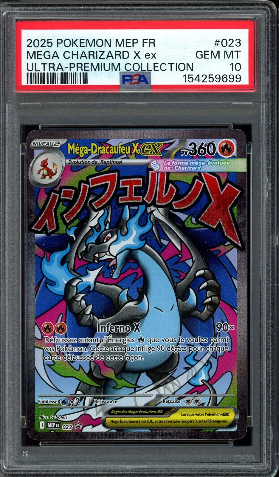 PSA 10 Méga-Dracaufeu X Ex