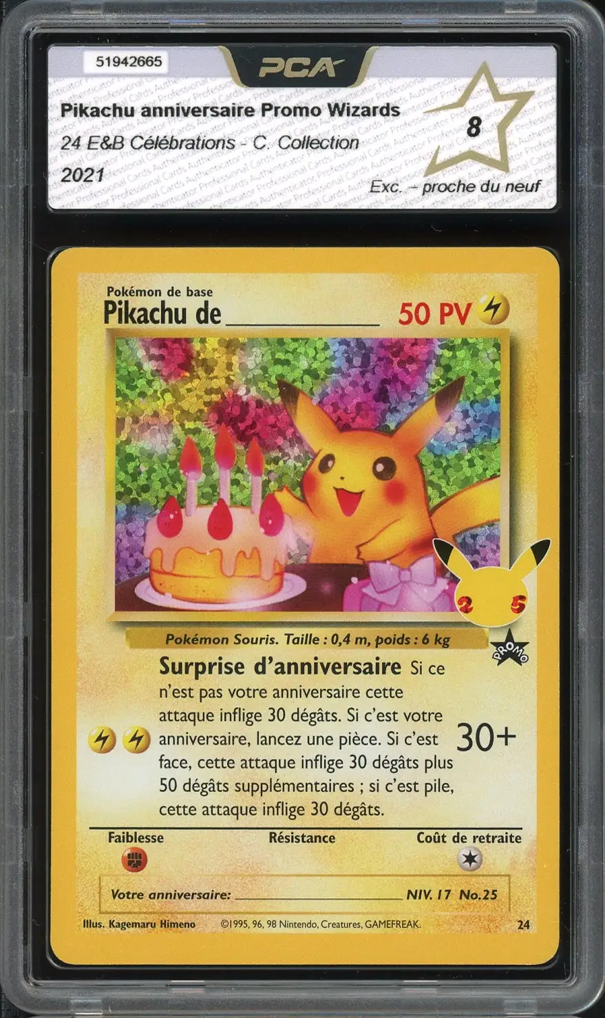 PCA 8 Pikachu de _____ Holo