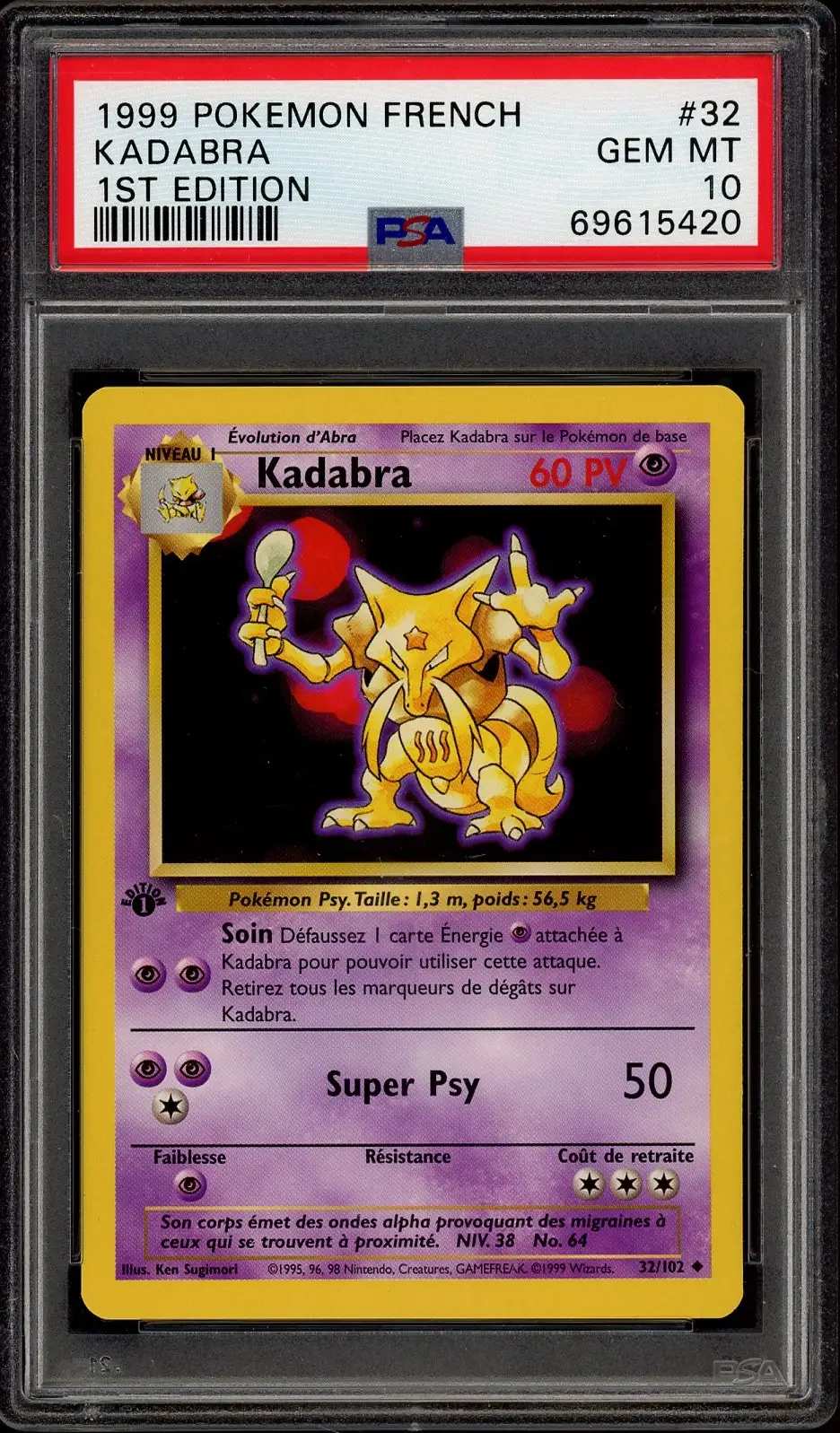 PSA 10 Kadabra