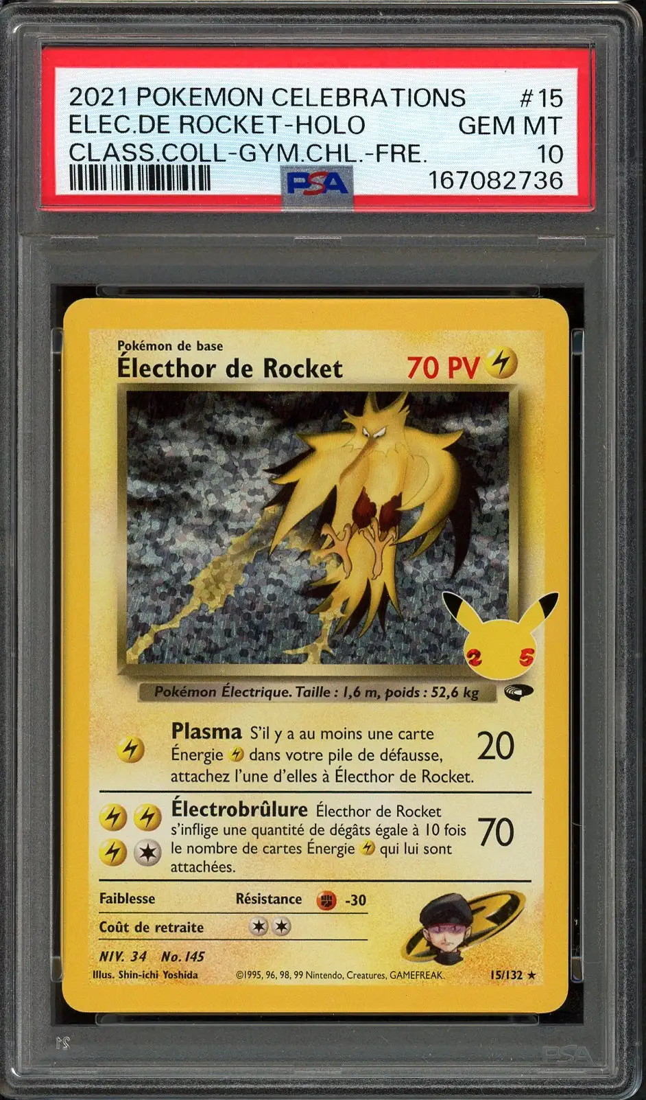 PSA 10 Electhor de Rocket Holo