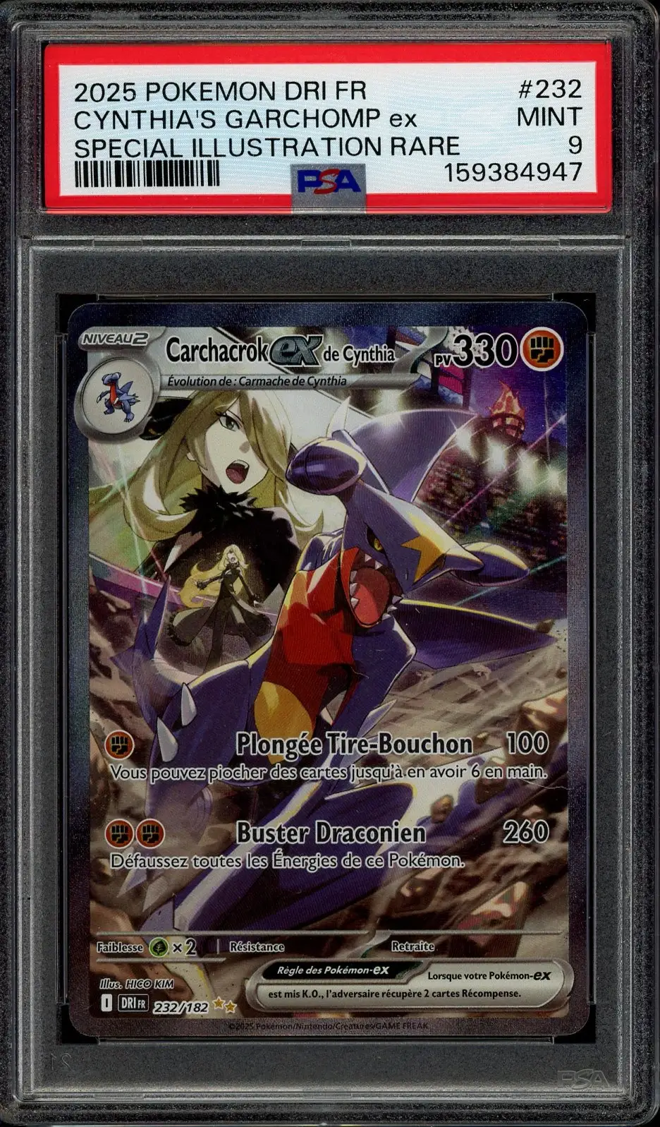 PSA 9 Carchacrok Ex de Cynthia