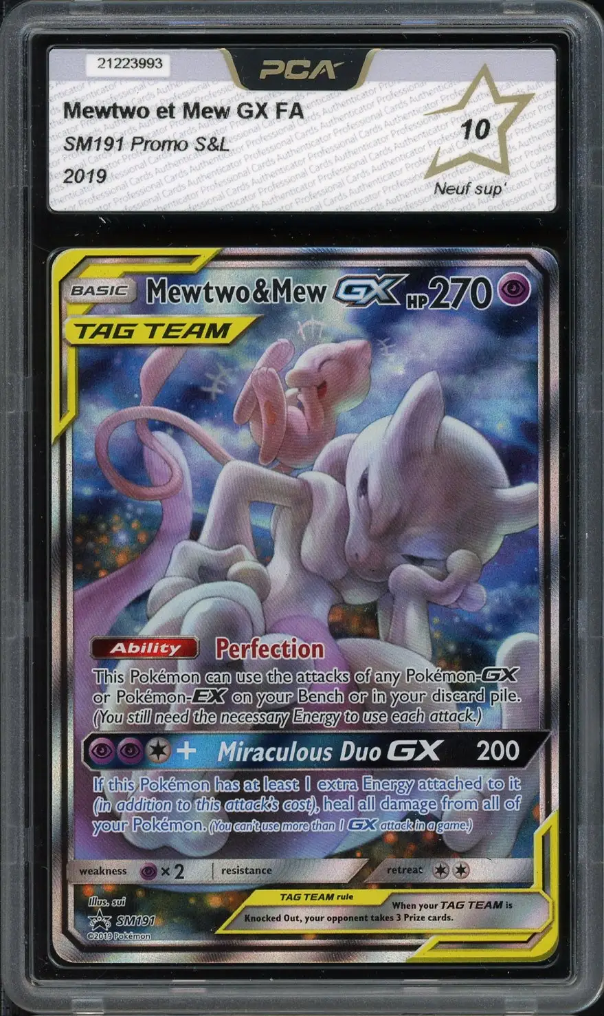 PCA 10 Mewtwo & Mew Gx