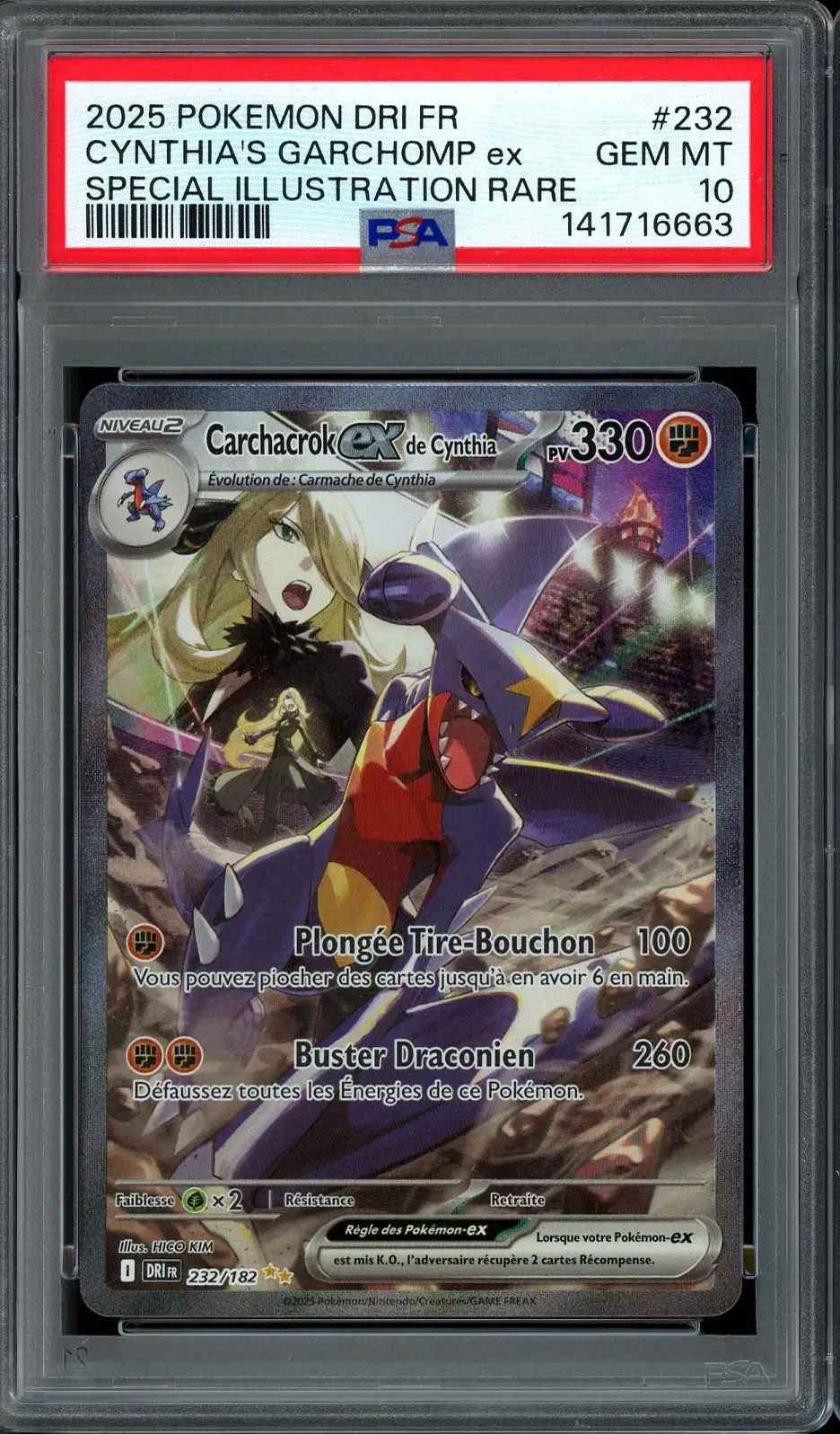 PSA 10 Carchacrok Ex de Cynthia