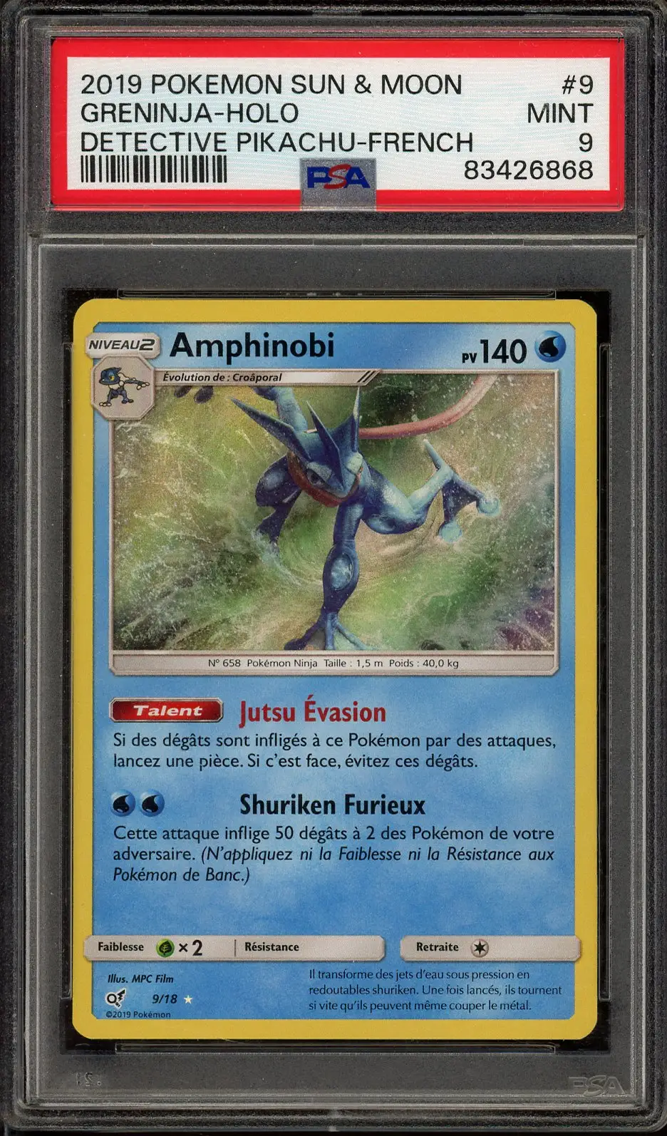 PSA 9 Amphinobi Holo