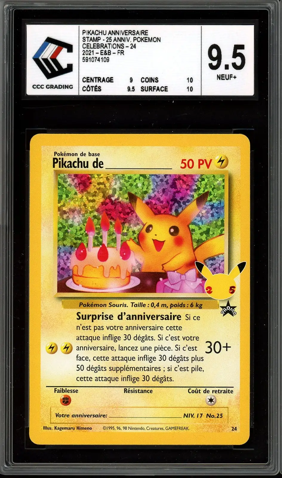 CCC 9.5 Pikachu de _____ Holo