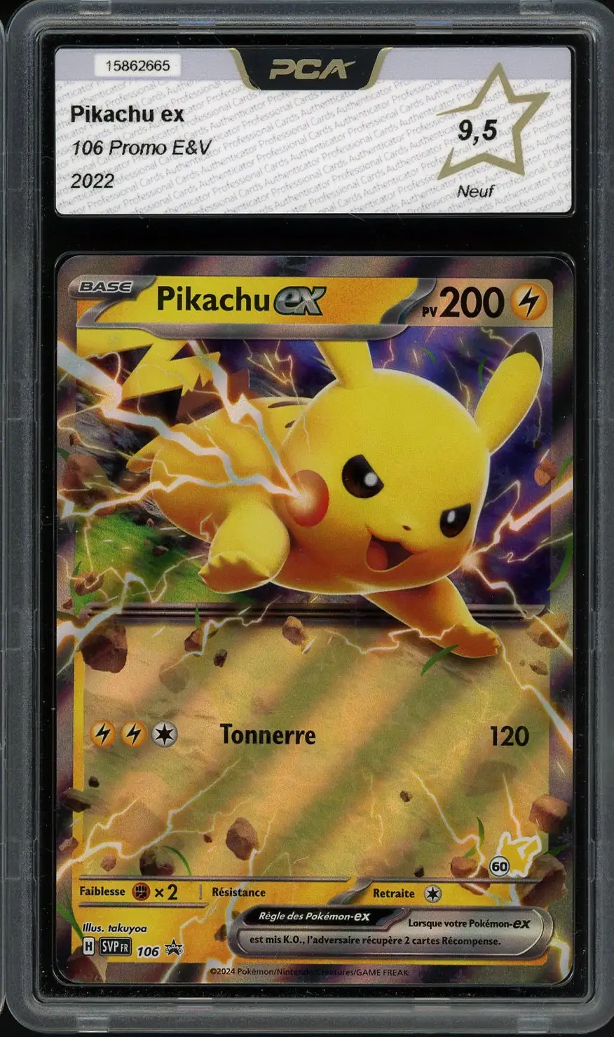 PCA 9.5 Pikachu Ex