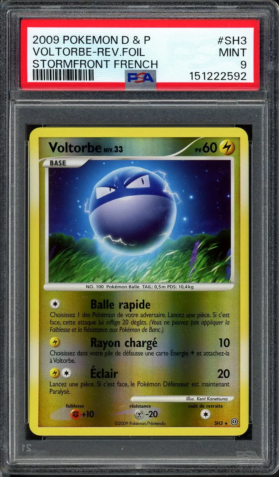 PSA 9 Voltorbe Reverse
