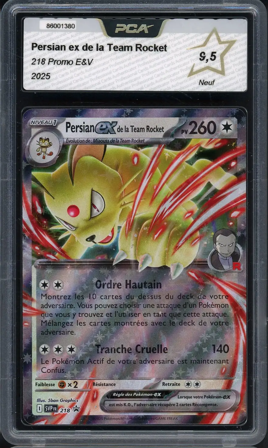PCA 9.5 Persian Ex de la Team Rocket