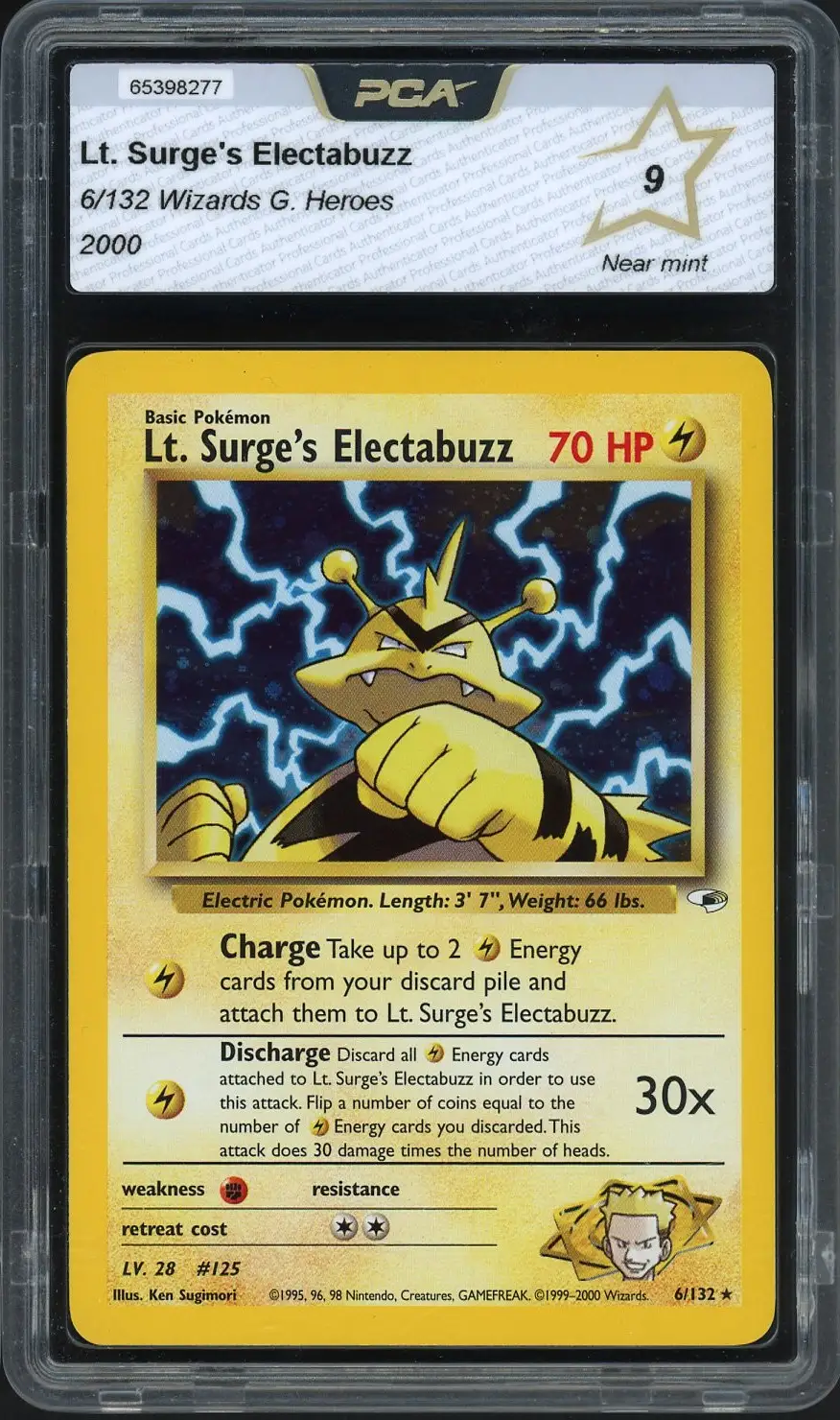 PCA 9 Lt. Surge's Electabuzz Holo