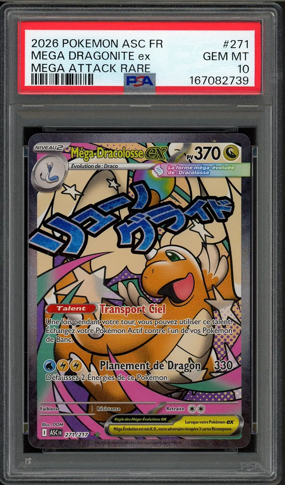 PSA 10 Méga-Dracolosse Ex