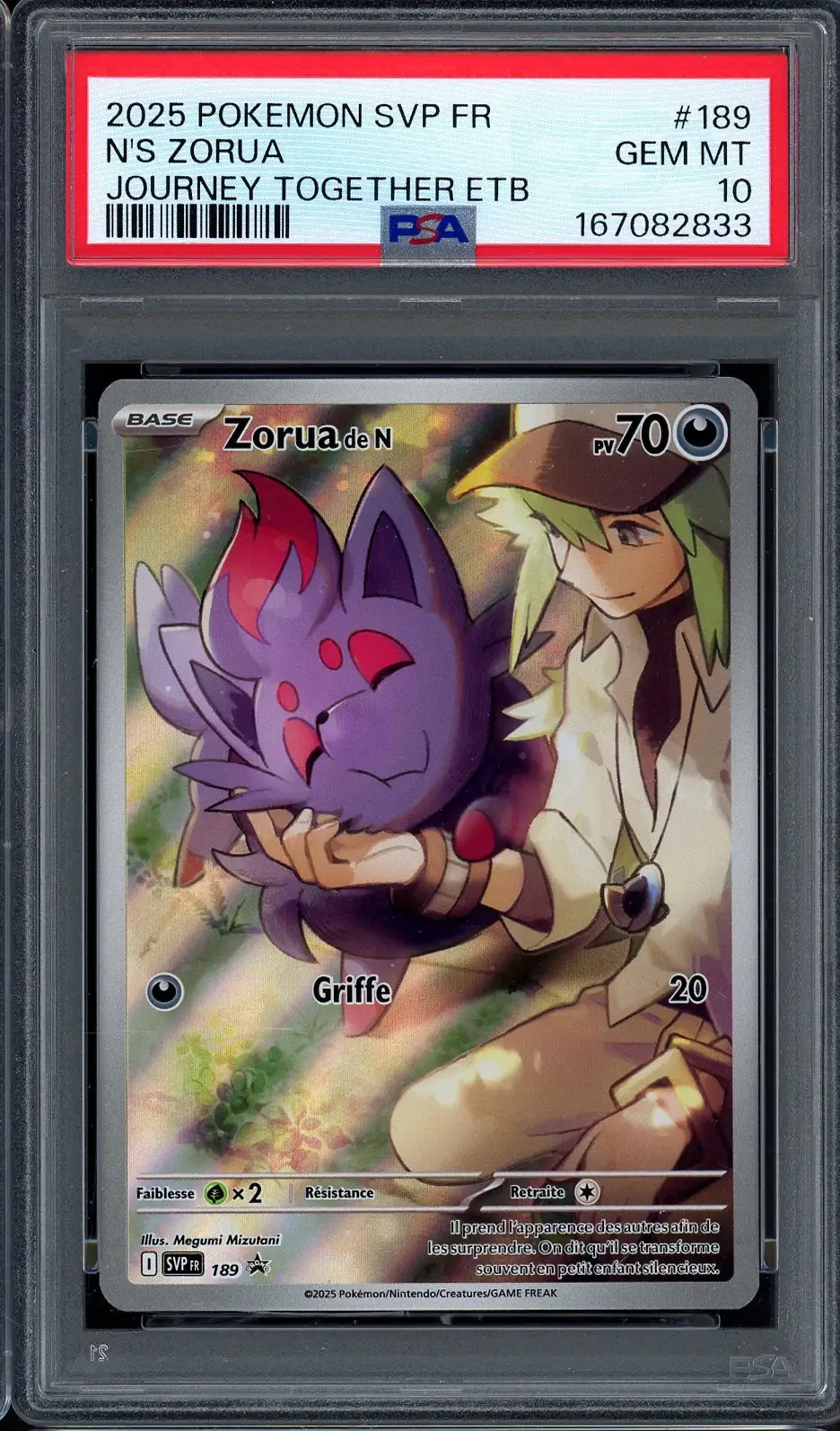 PSA 10 Zorua de N
