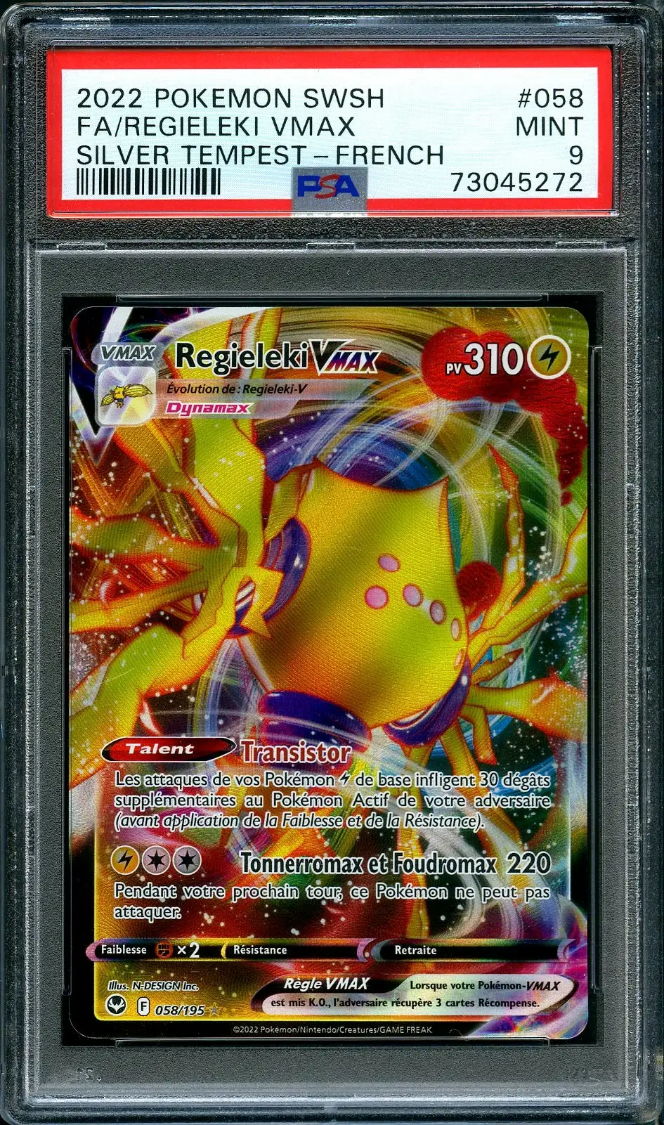 PSA 9 Regieleki VMax