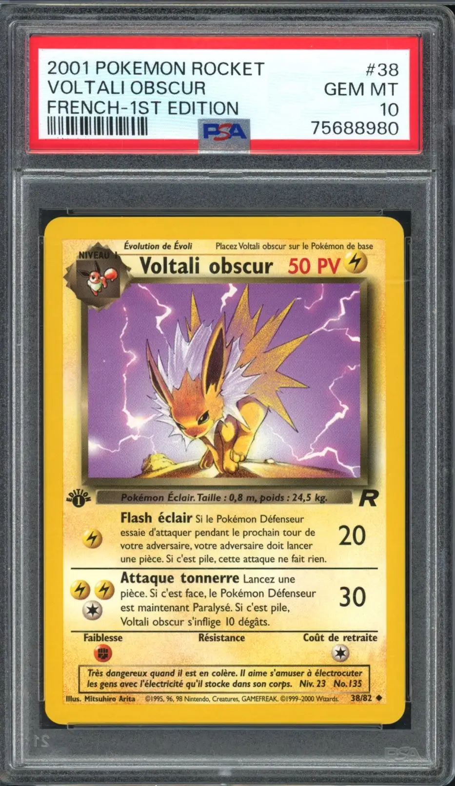 PSA 10 Voltali Obscur