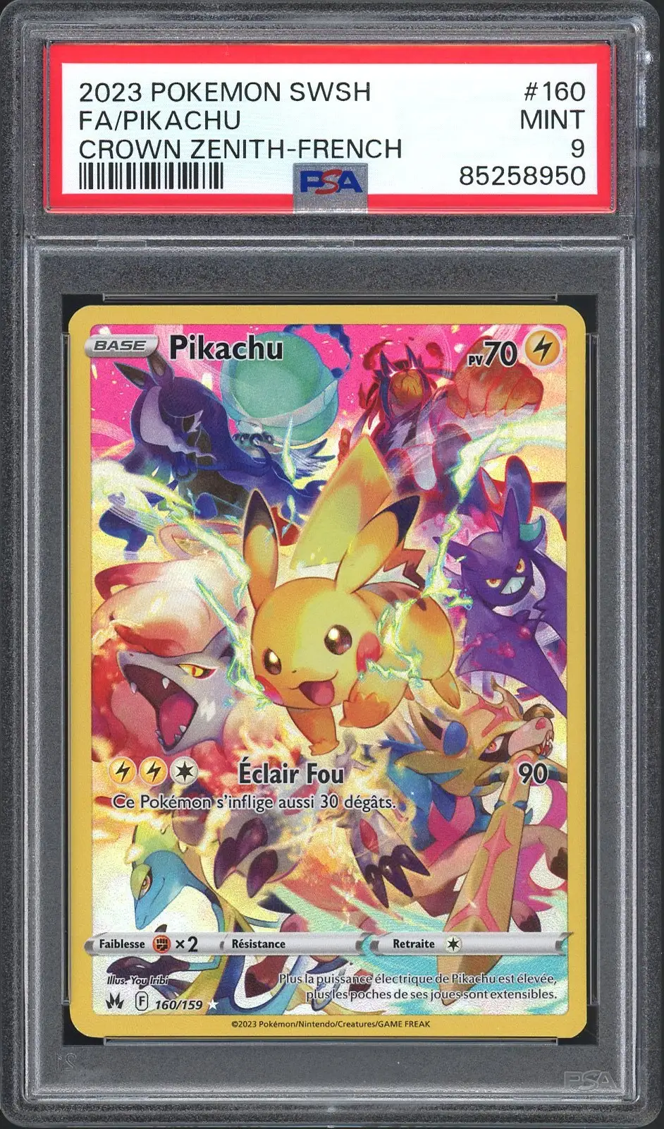 PSA 9 Pikachu