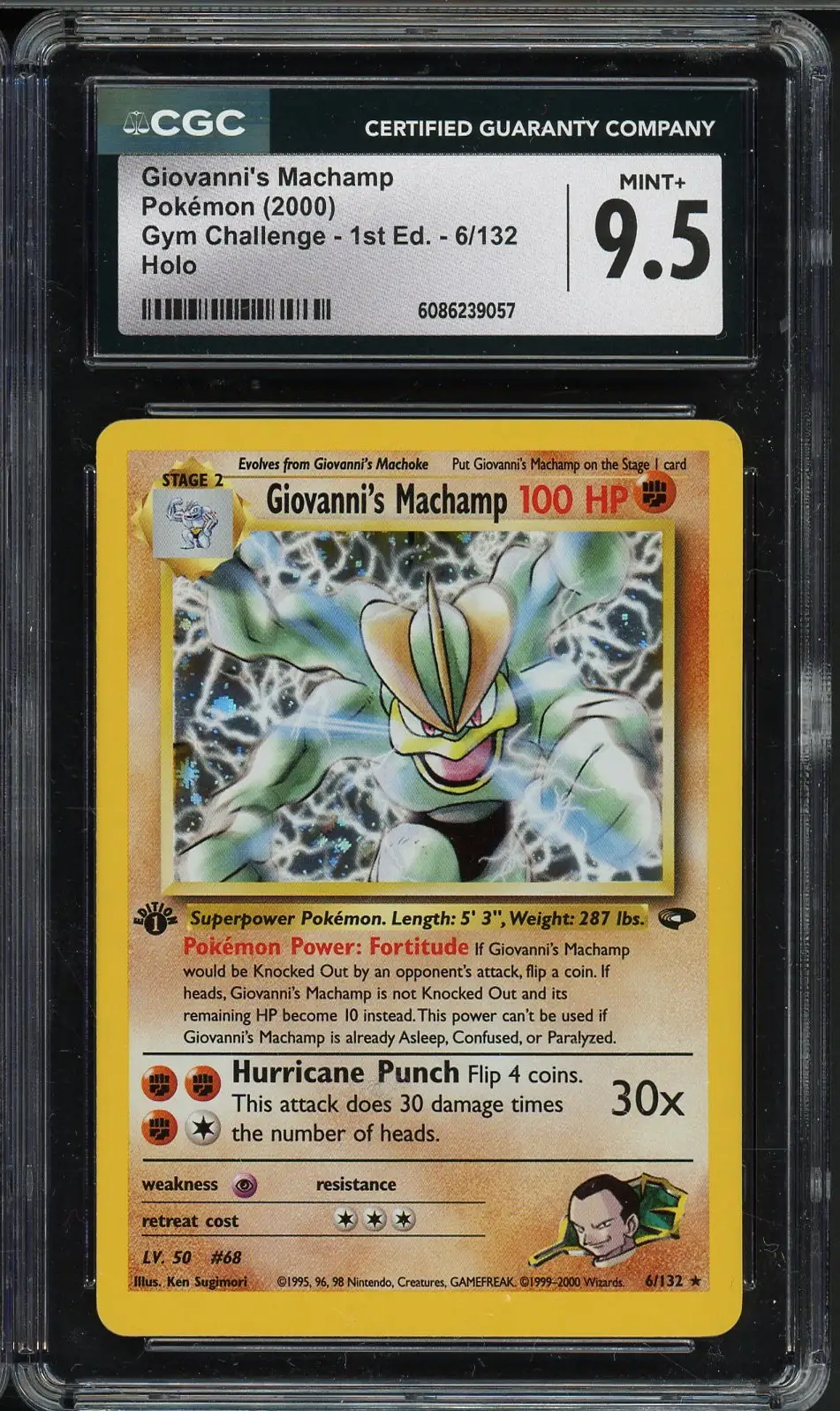 CGC 9.5 Giovanni's Machamp Holo