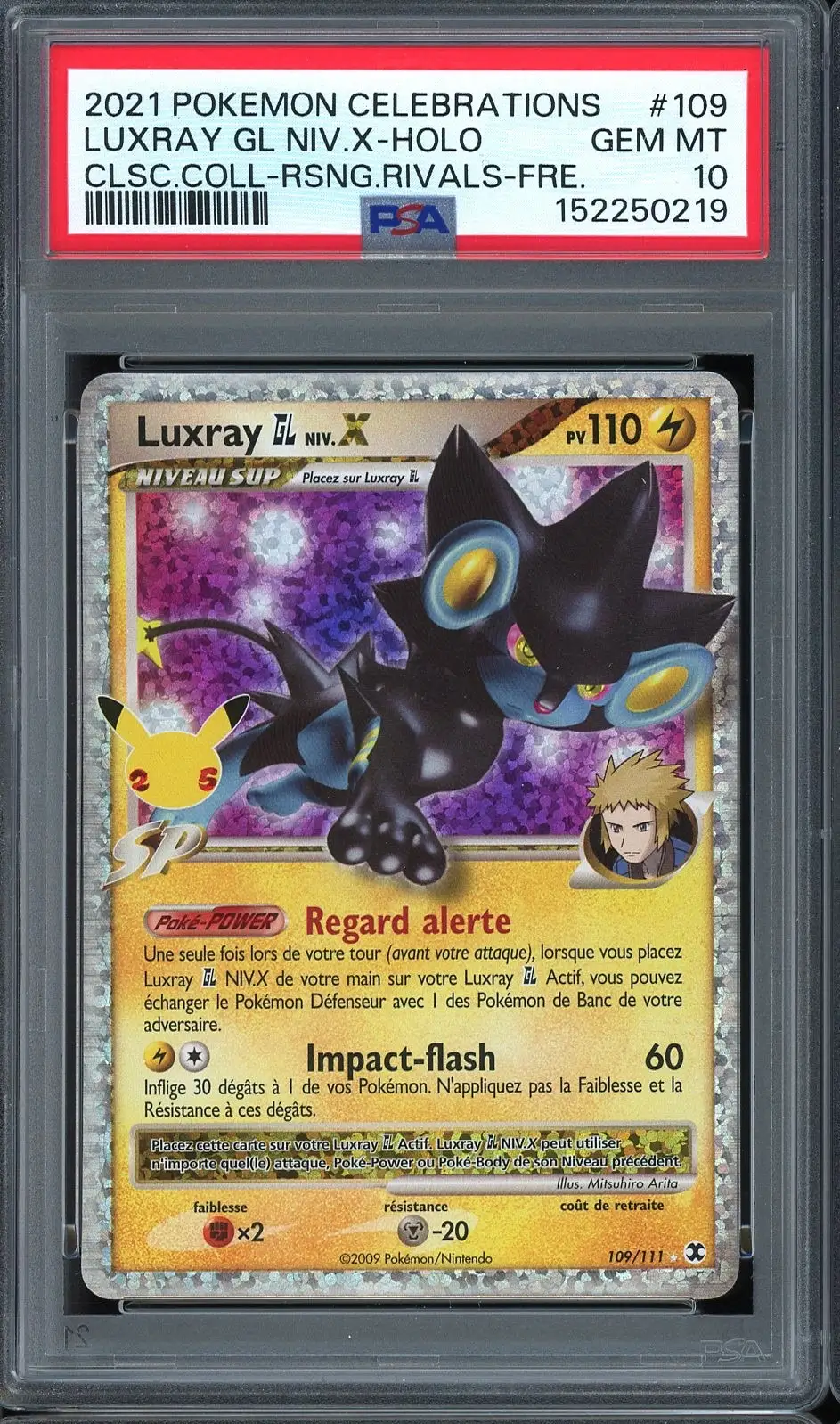 PSA 10 Luxray Niv. X