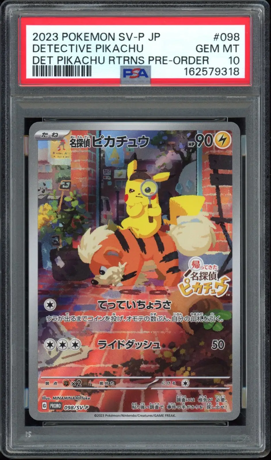 PSA 10 Detective Pikachu