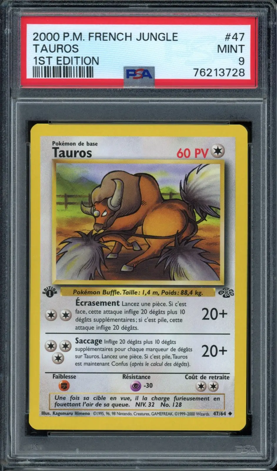 PSA 9 Tauros