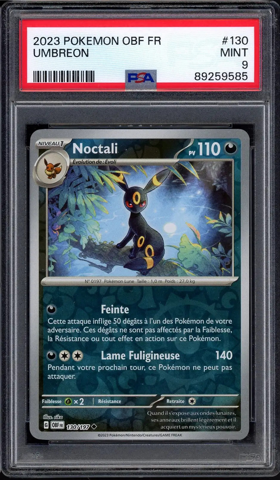 PSA 9 Noctali Reverse