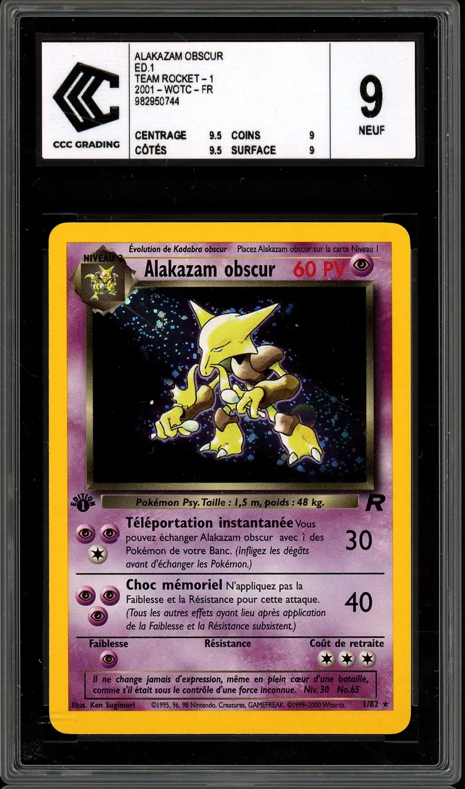 CCC 9 Alakazam Obscur Holo