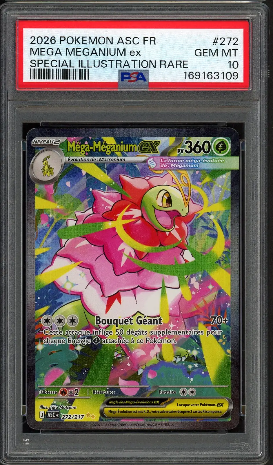 PSA 10 Méga-Méganium Ex