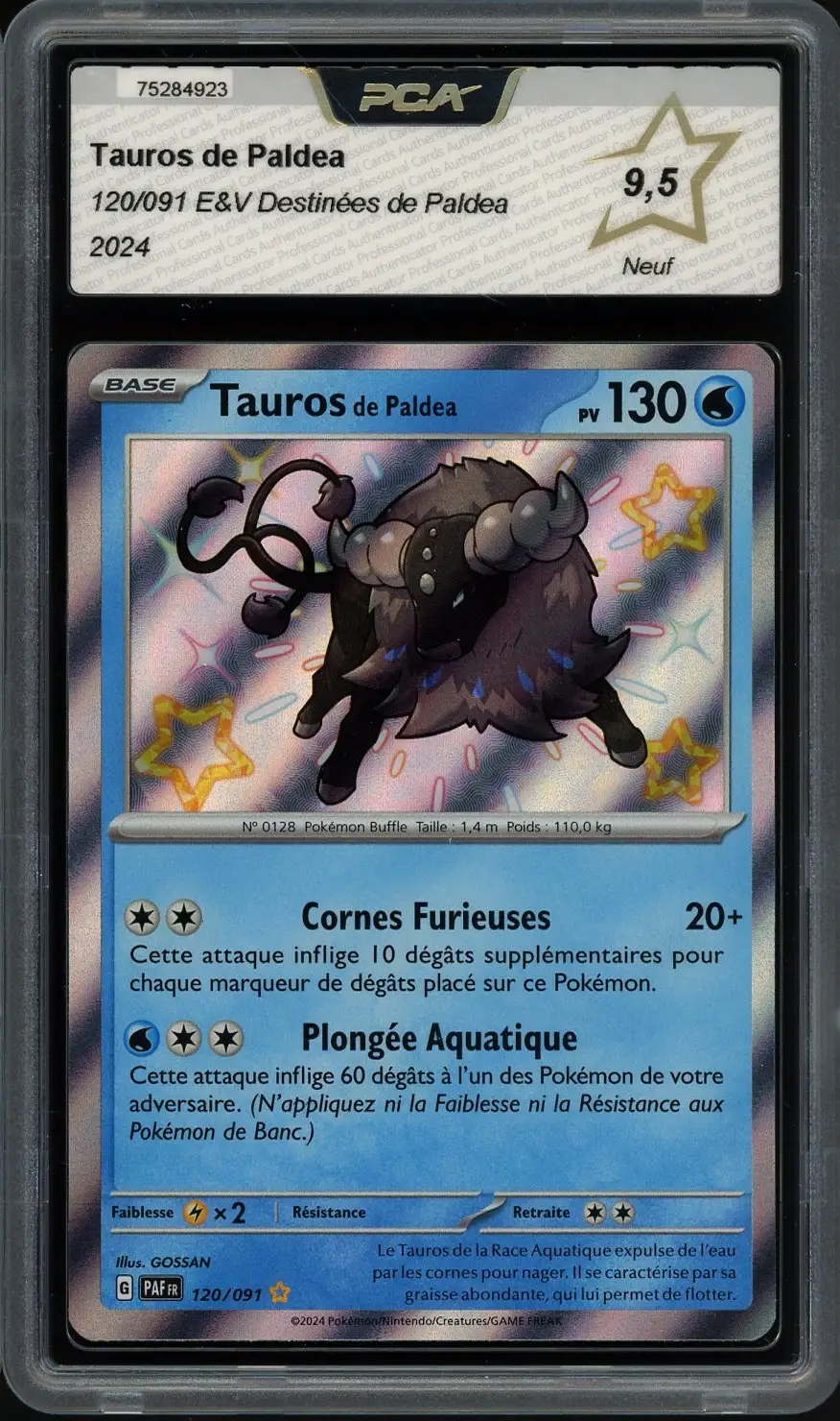 PCA 9.5 Tauros de Paldéa Shiny