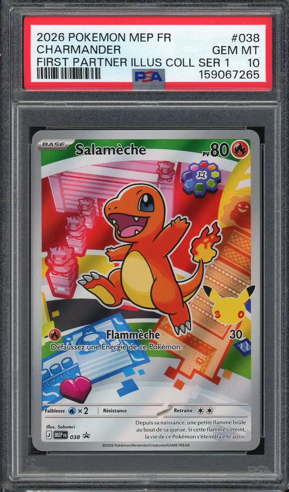 PSA 10 Salamèche