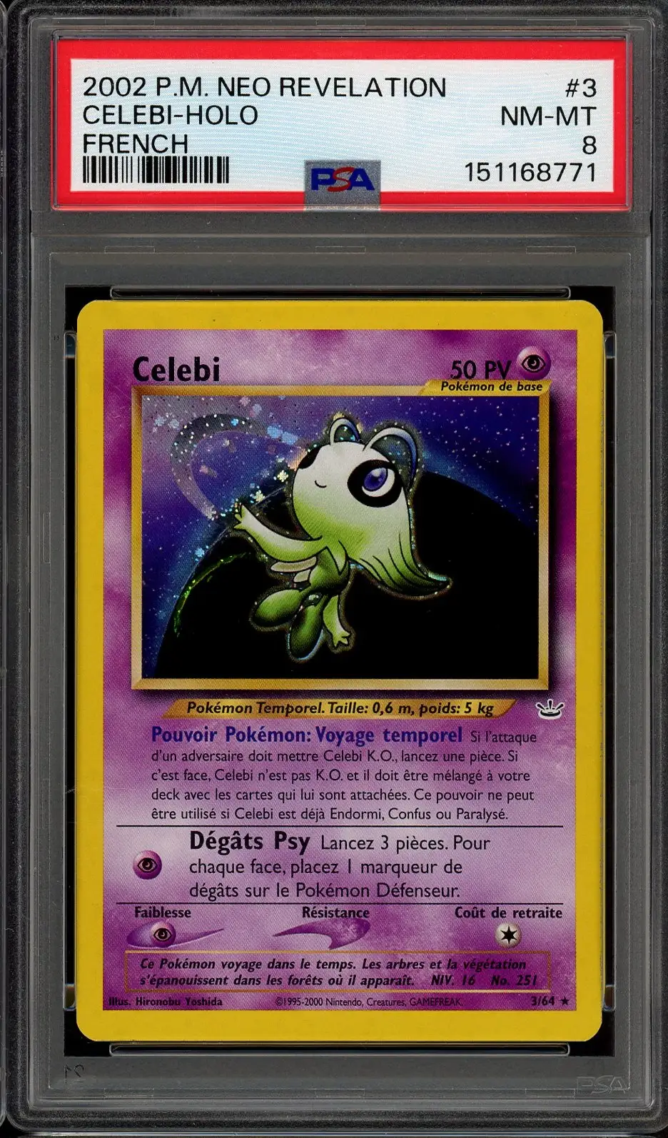 PSA 8 Celebi Holo