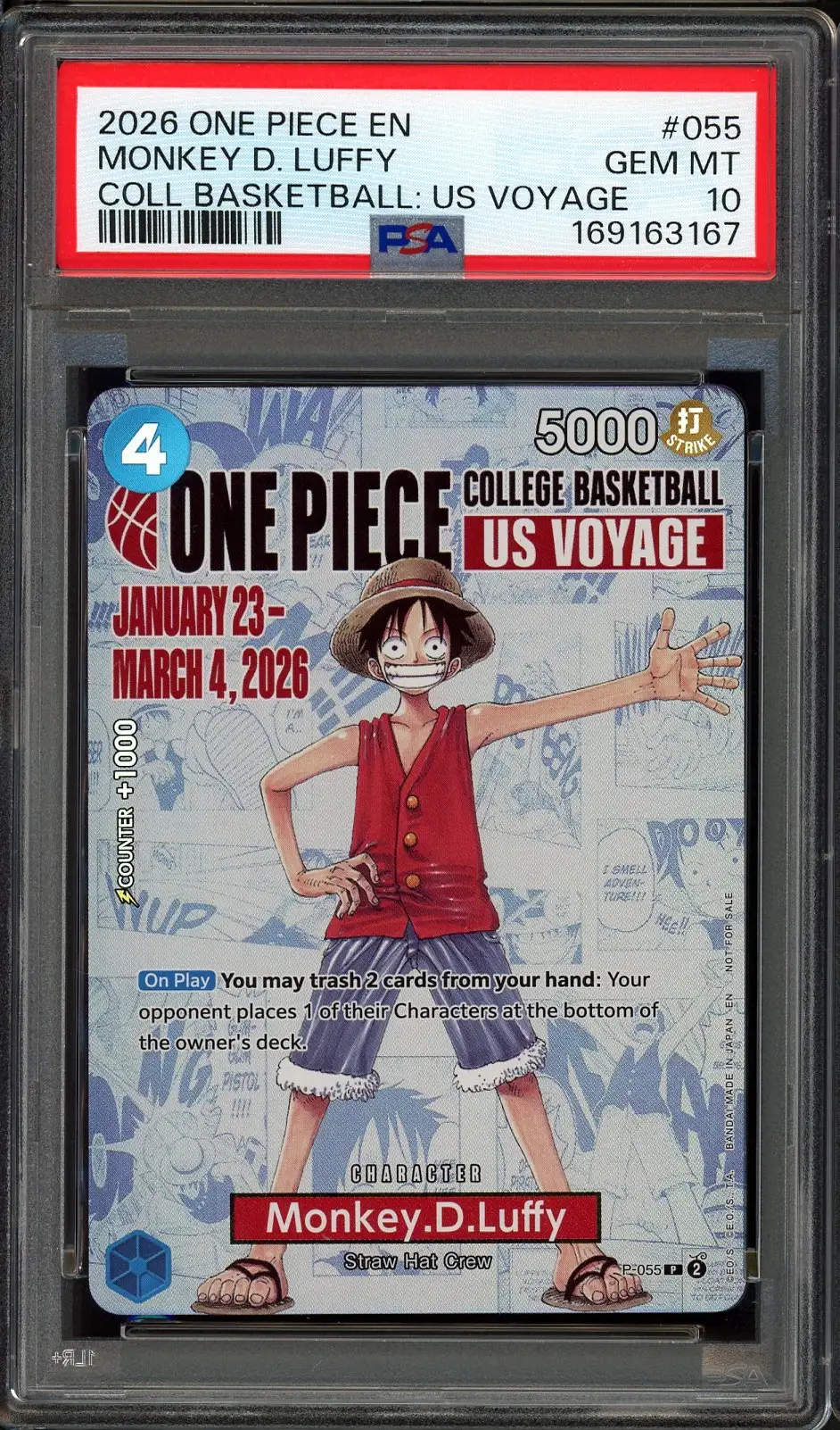 PSA 10 Monkey.D.Luffy Stamp