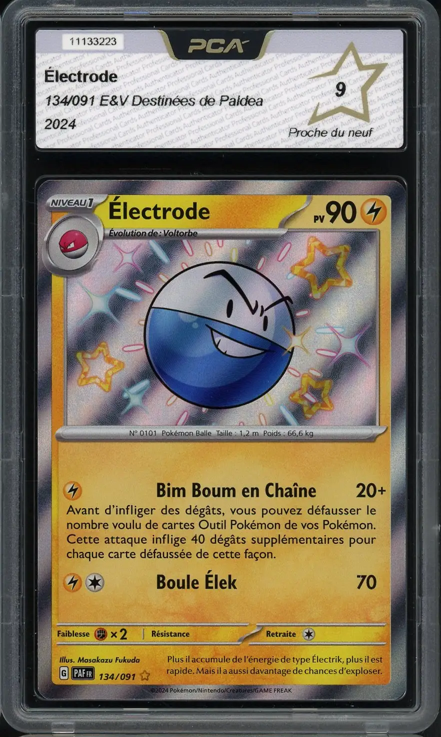 PCA 9 Électrode Shiny