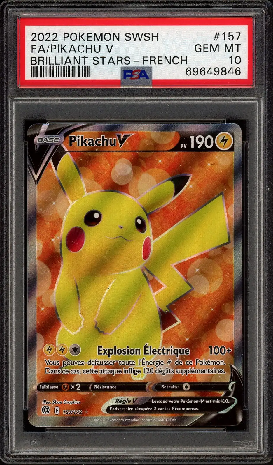 PSA 10 Pikachu V