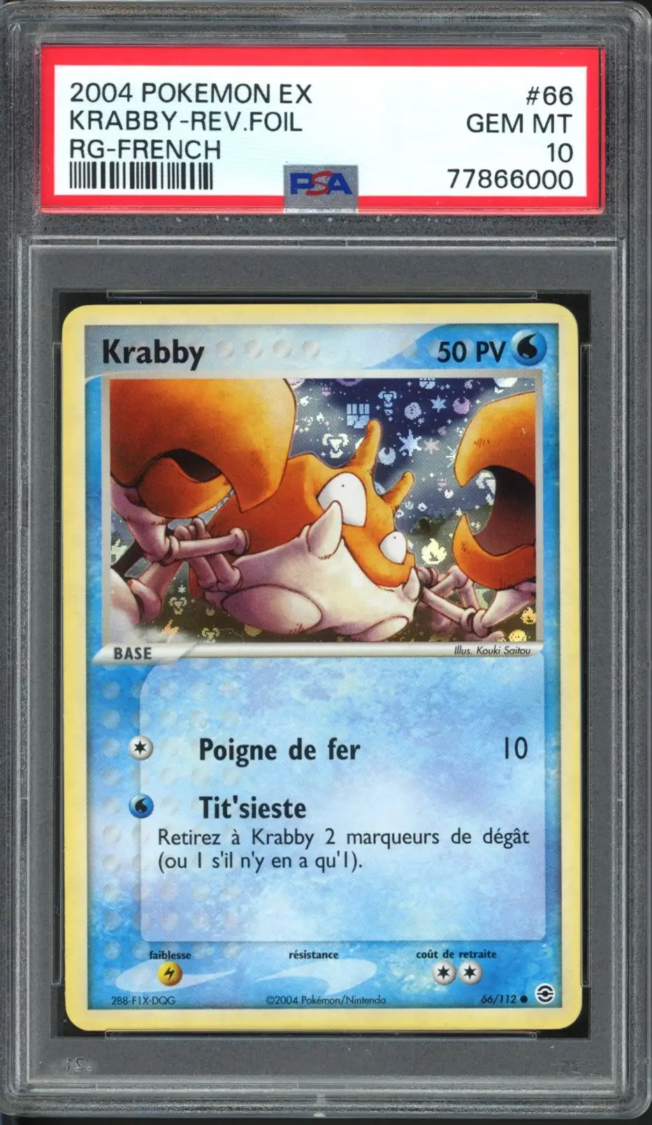 PSA 10 Krabby Reverse