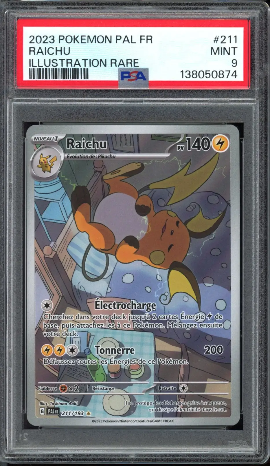 PSA 9 Raichu