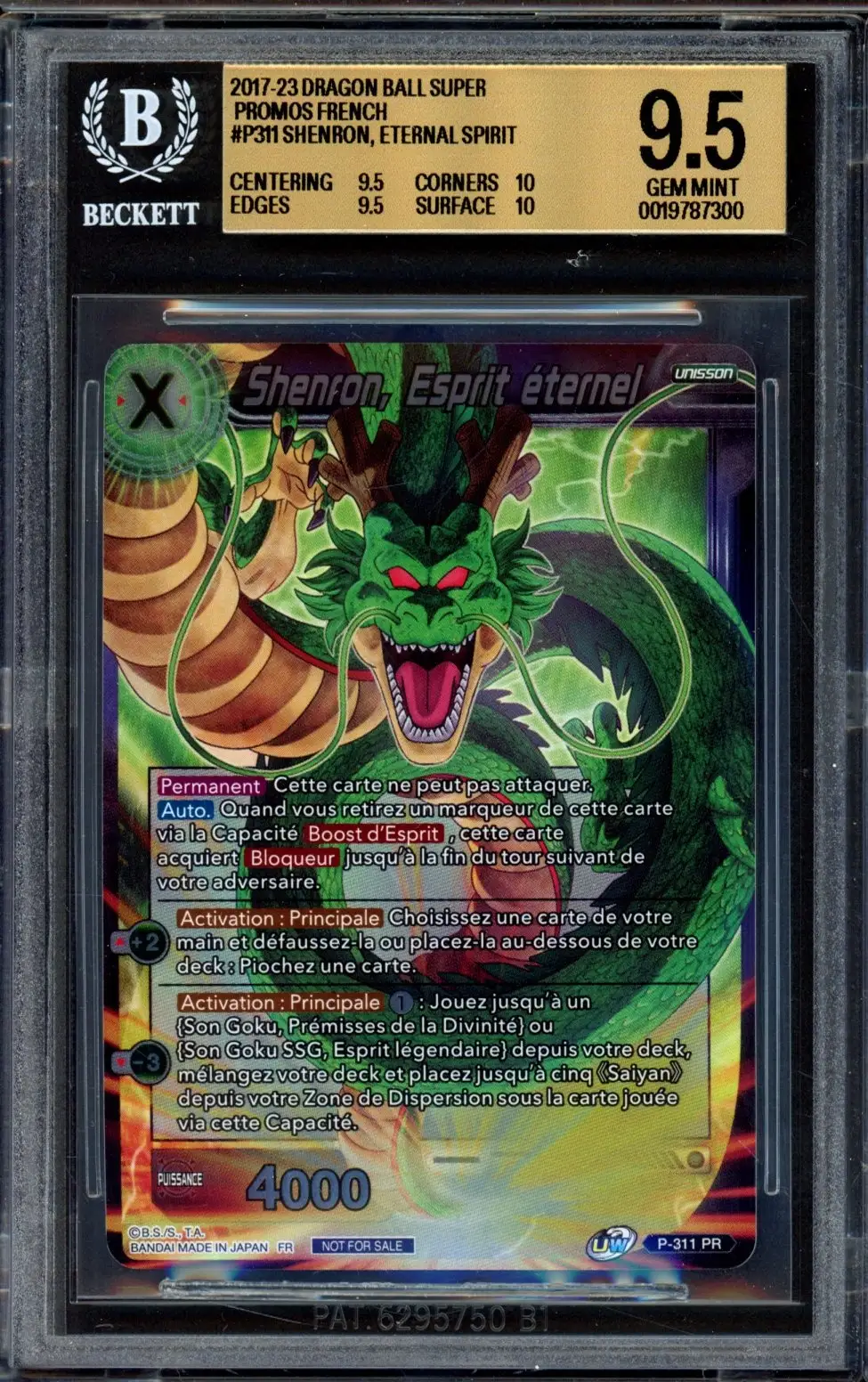 BGS 9.5 Shenron, Esprit éternel