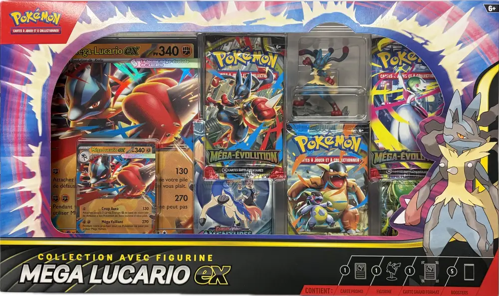 Coffret Collection avec Figurine Mega Lucario Ex