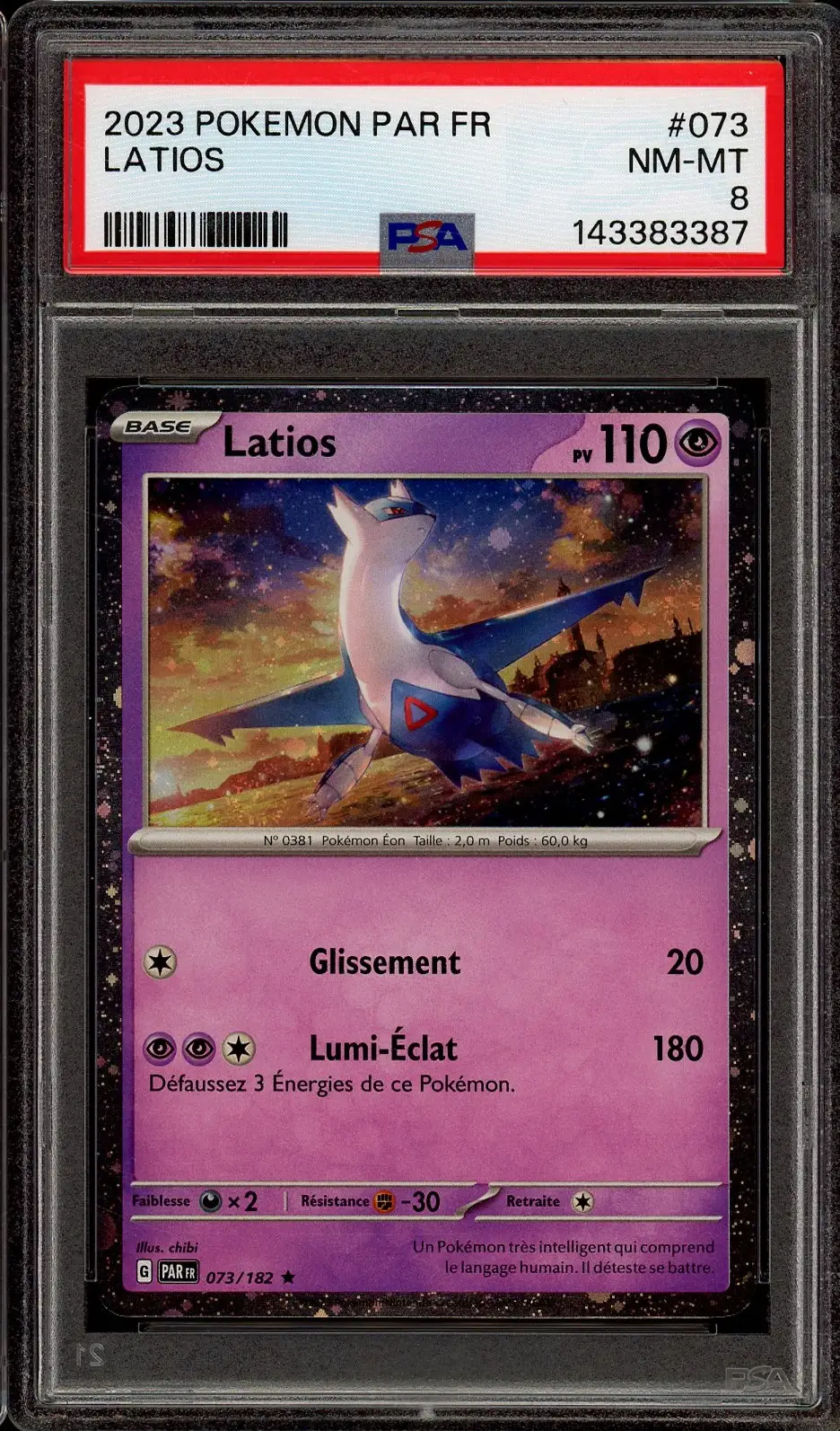 PSA 8 Latios Holo