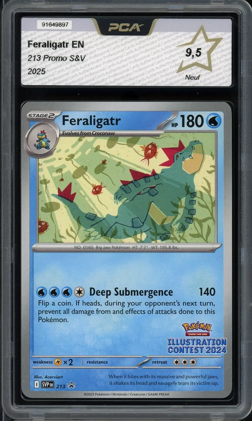 PCA 9.5 Feraligatr Stamp