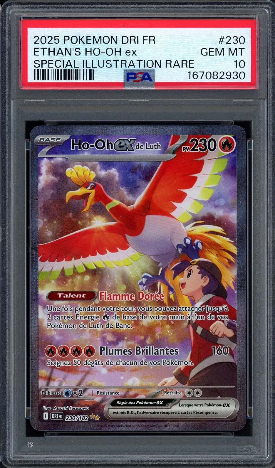 PSA 10 Ho-Oh Ex de Luth