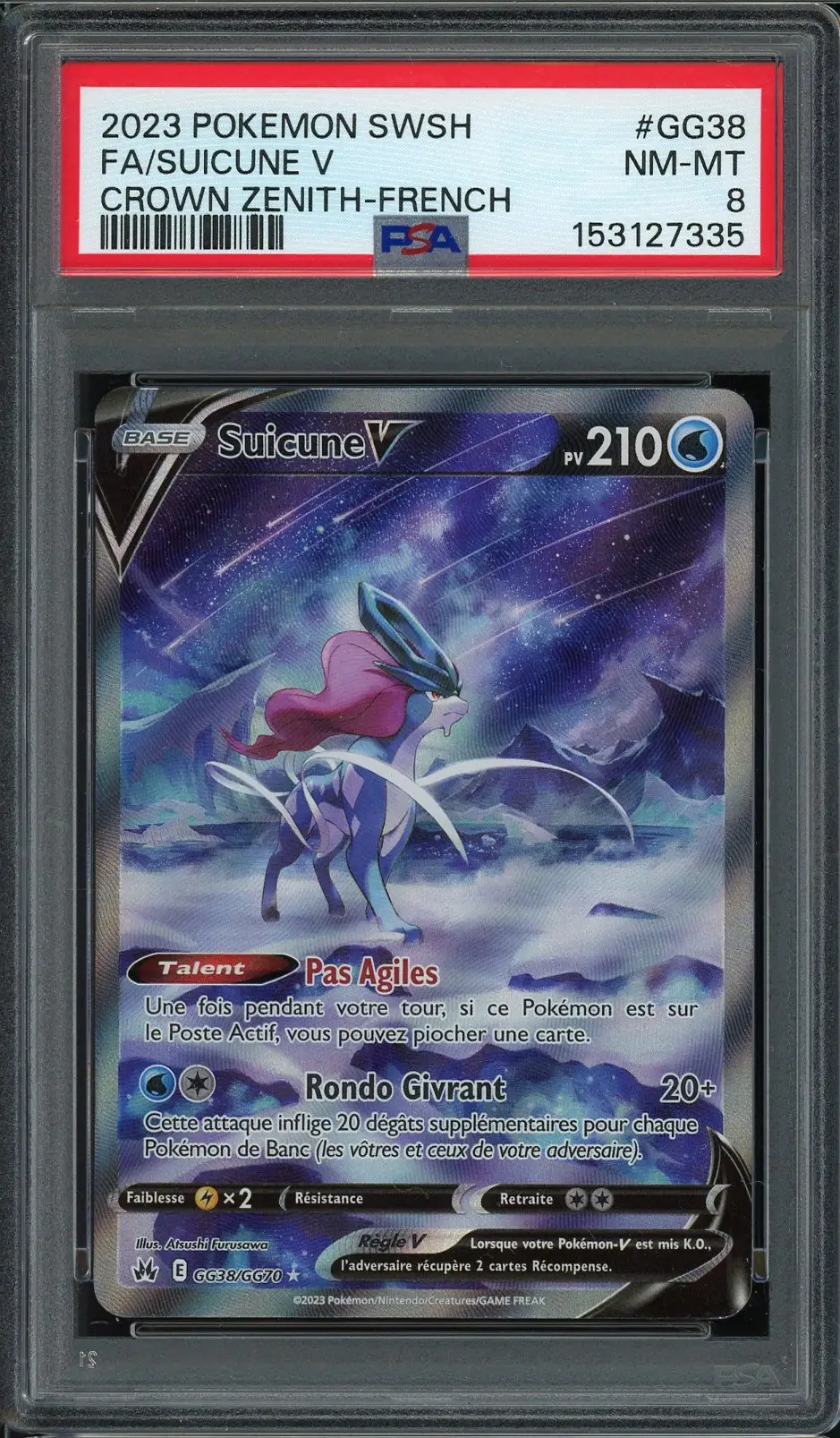 PSA 8 Suicune V