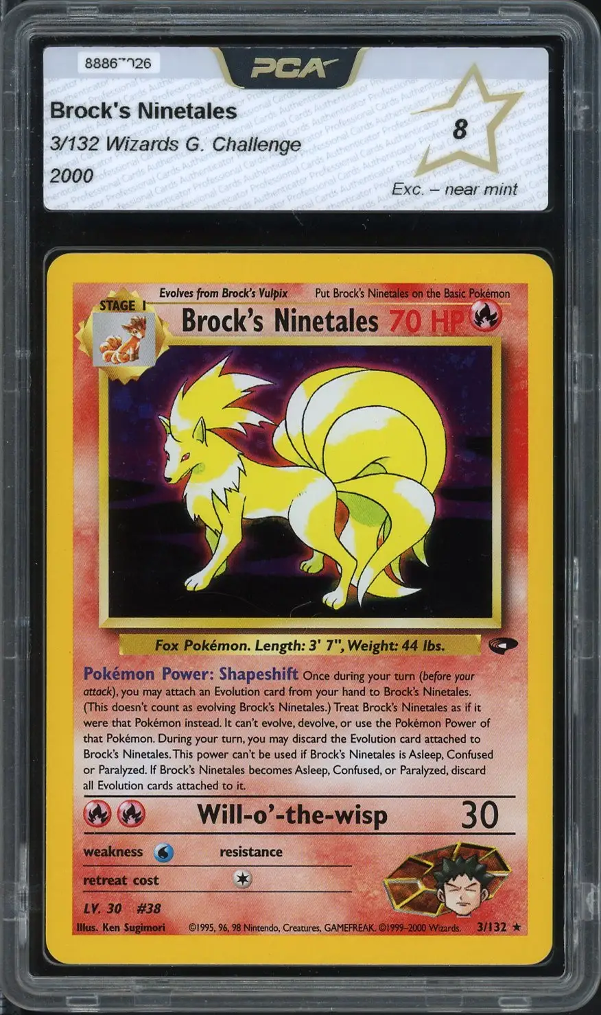 PCA 8 Brock's Ninetales Holo