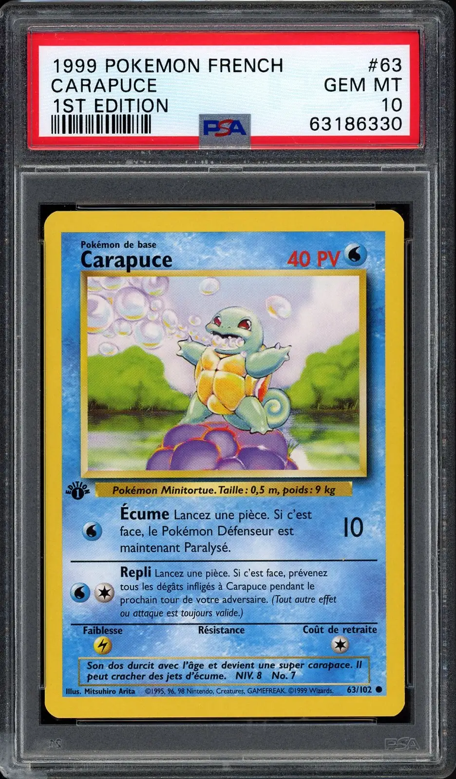 PSA 10 Carapuce
