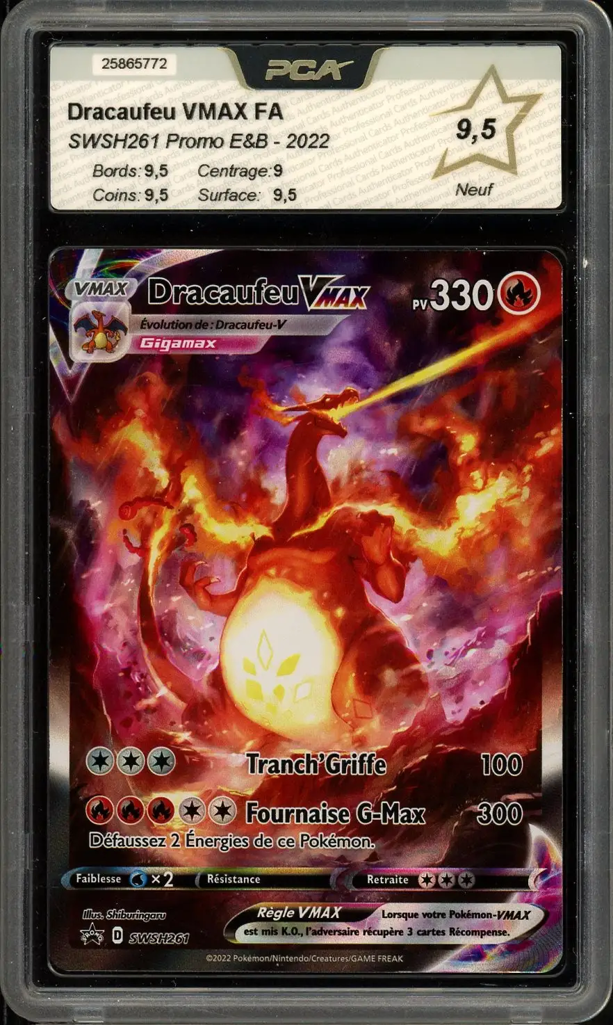 PCA 9.5 Dracaufeu VMax