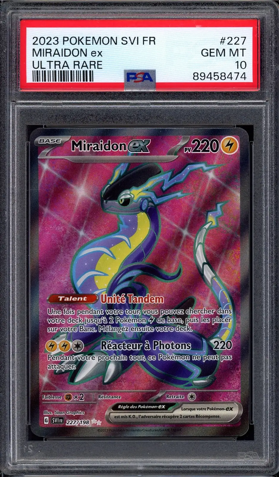 PSA 10 Miraidon Ex