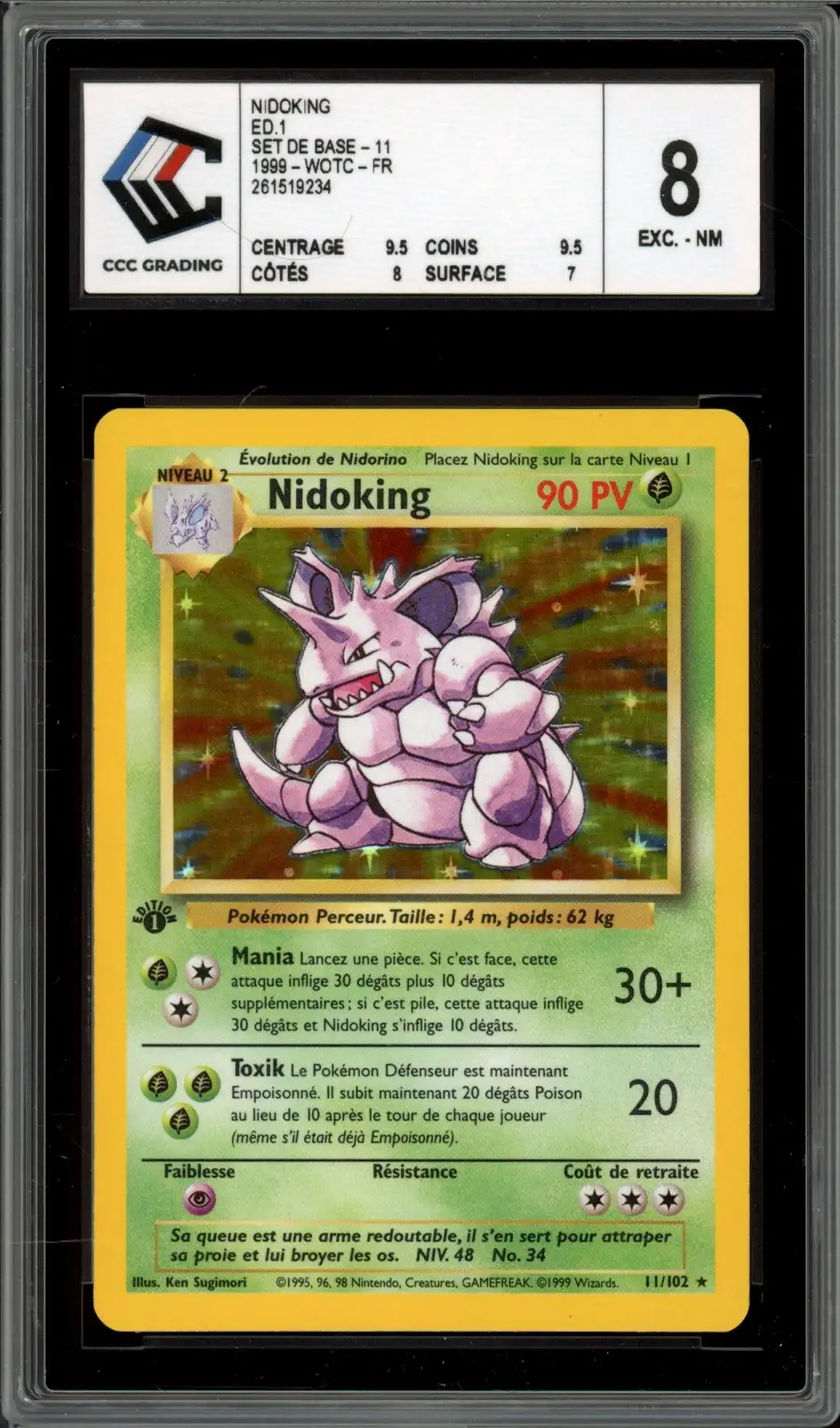 CCC 8 Nidoking Holo