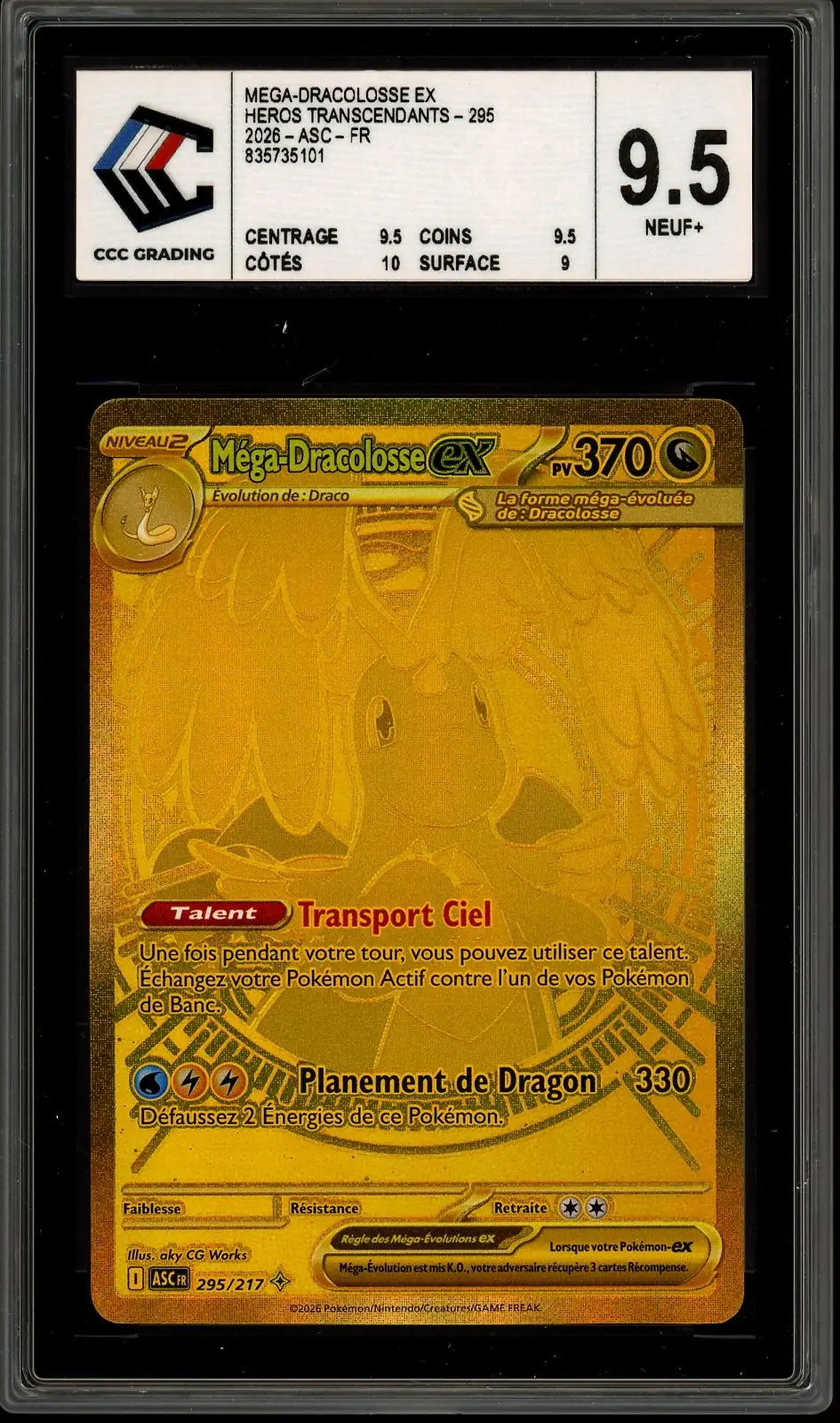 CCC 9.5 Méga-Dracolosse Ex Gold