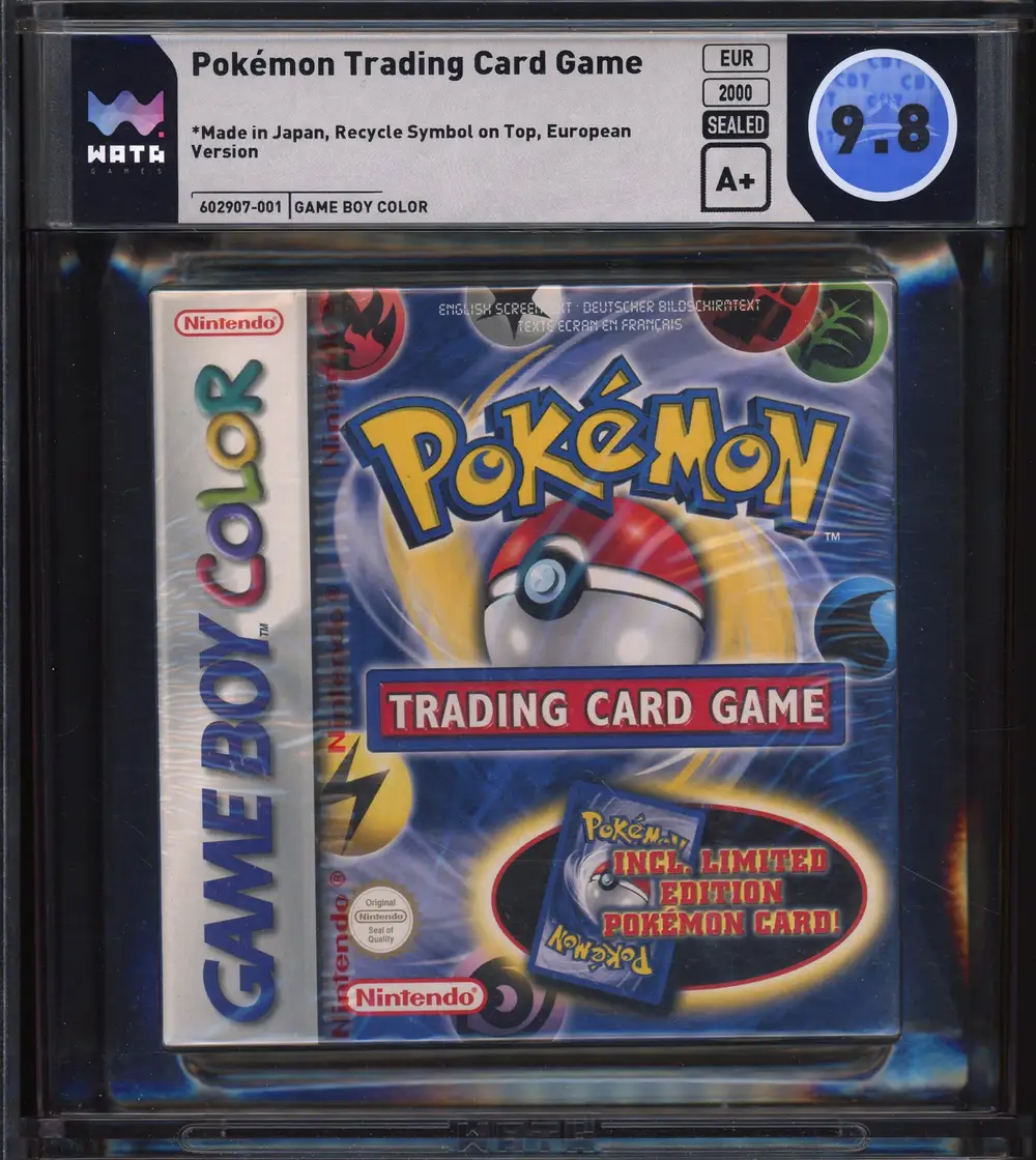 WATA 9.8 Jeu Game Boy Color Pokémon Trading Card Game