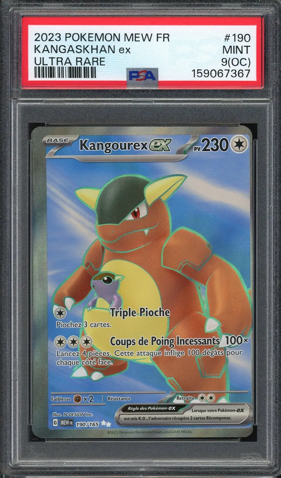 PSA 9 Kangourex Ex
