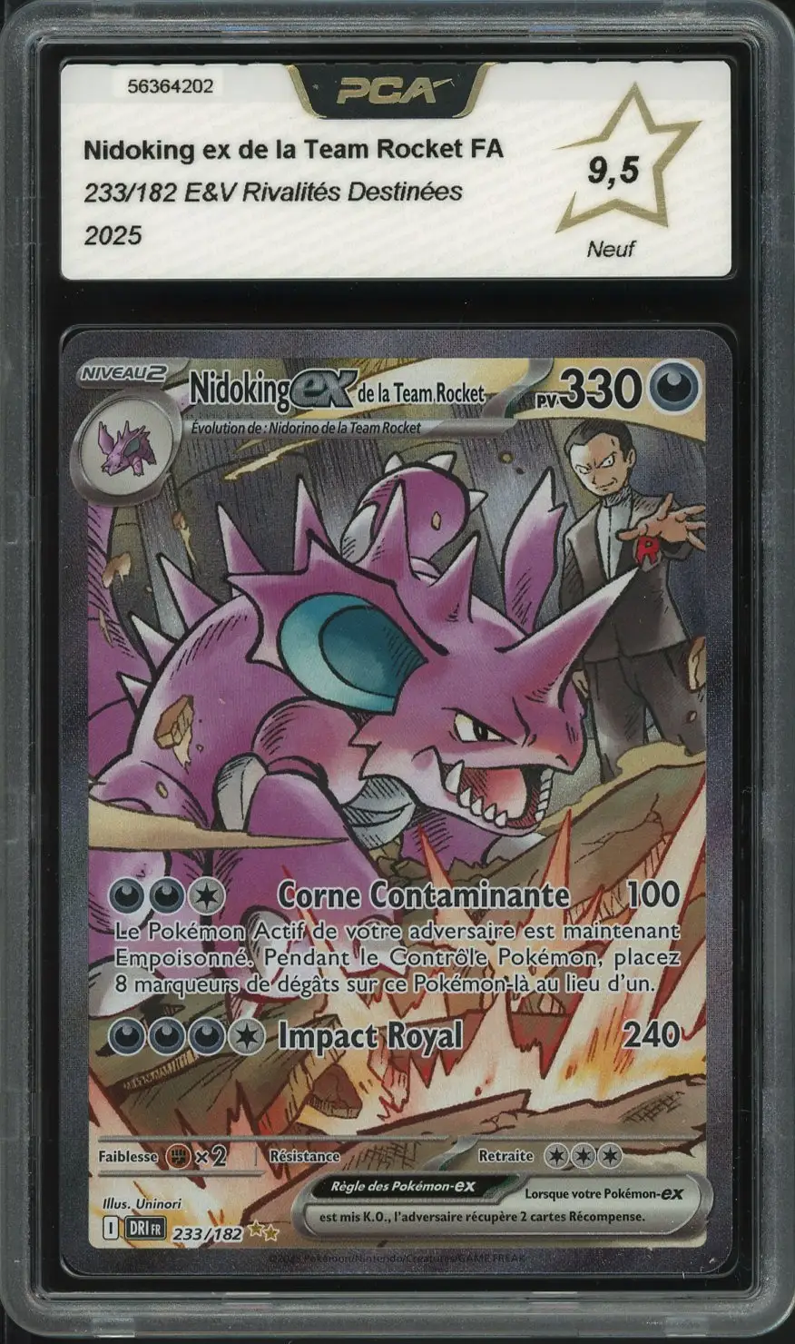 PCA 9.5 Nidoking Ex de la Team Rocket