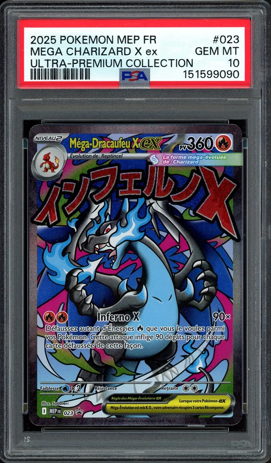 PSA 10 Méga-Dracaufeu X Ex