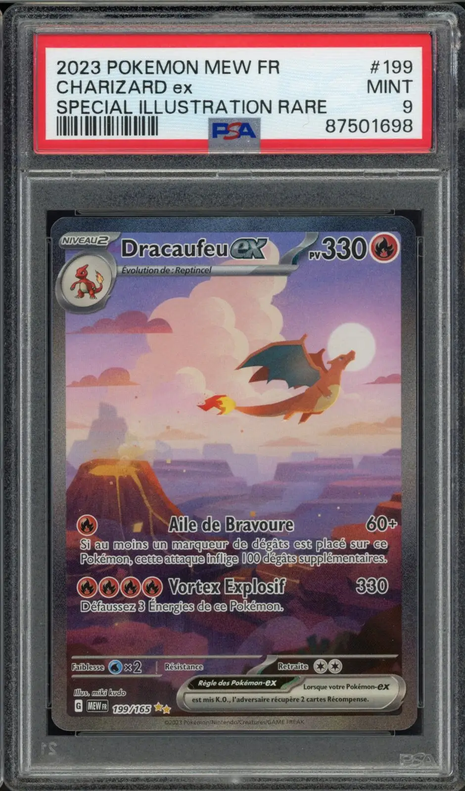 PSA 9 Dracaufeu Ex